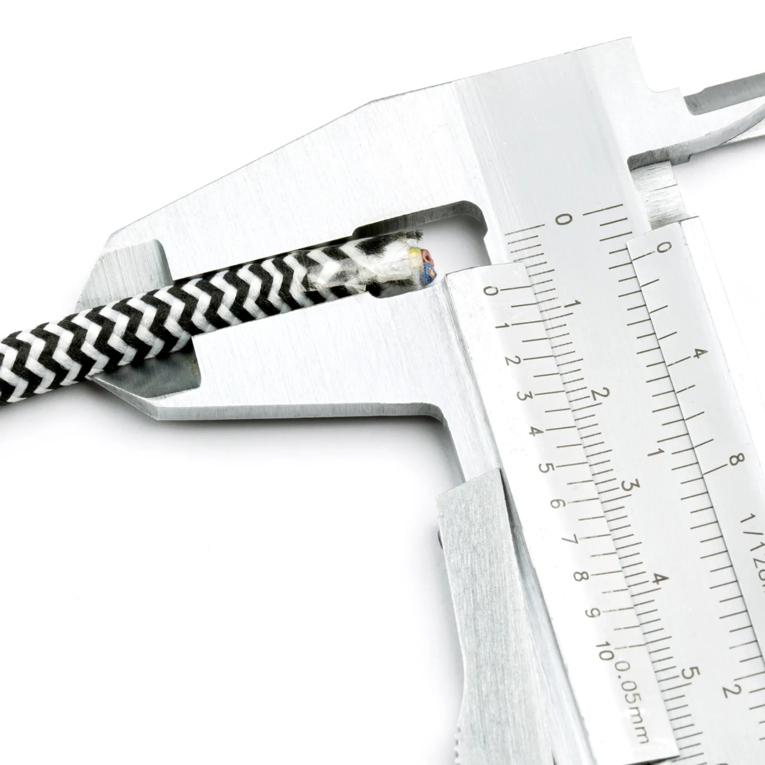 Orion's Ruler Orion Lightstyle Textilkabel 3-adrig Schwarz Weiß Meterware kaufen bei OBI