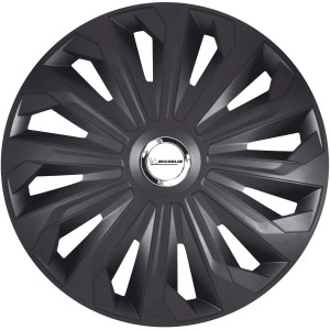 Michelin Radzierblende Fabienne, 13 Zoll, schwarz mit Chromring. Für PKW und andere Fahrzeuge.
