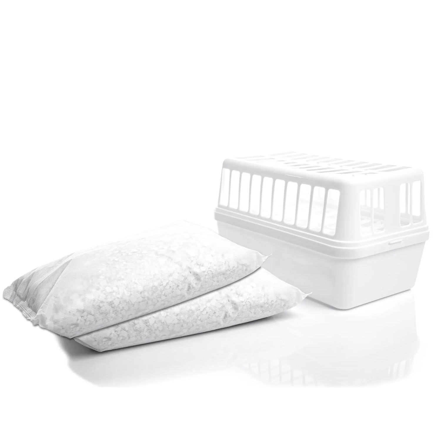 BigDean 4 Stück Luftentfeuchter 8 Stück 1200g Luftentfeuchtergranulat Nachfüllpack Feuchtigkeitsstopper Nachfüllbar Wiederverwendbar