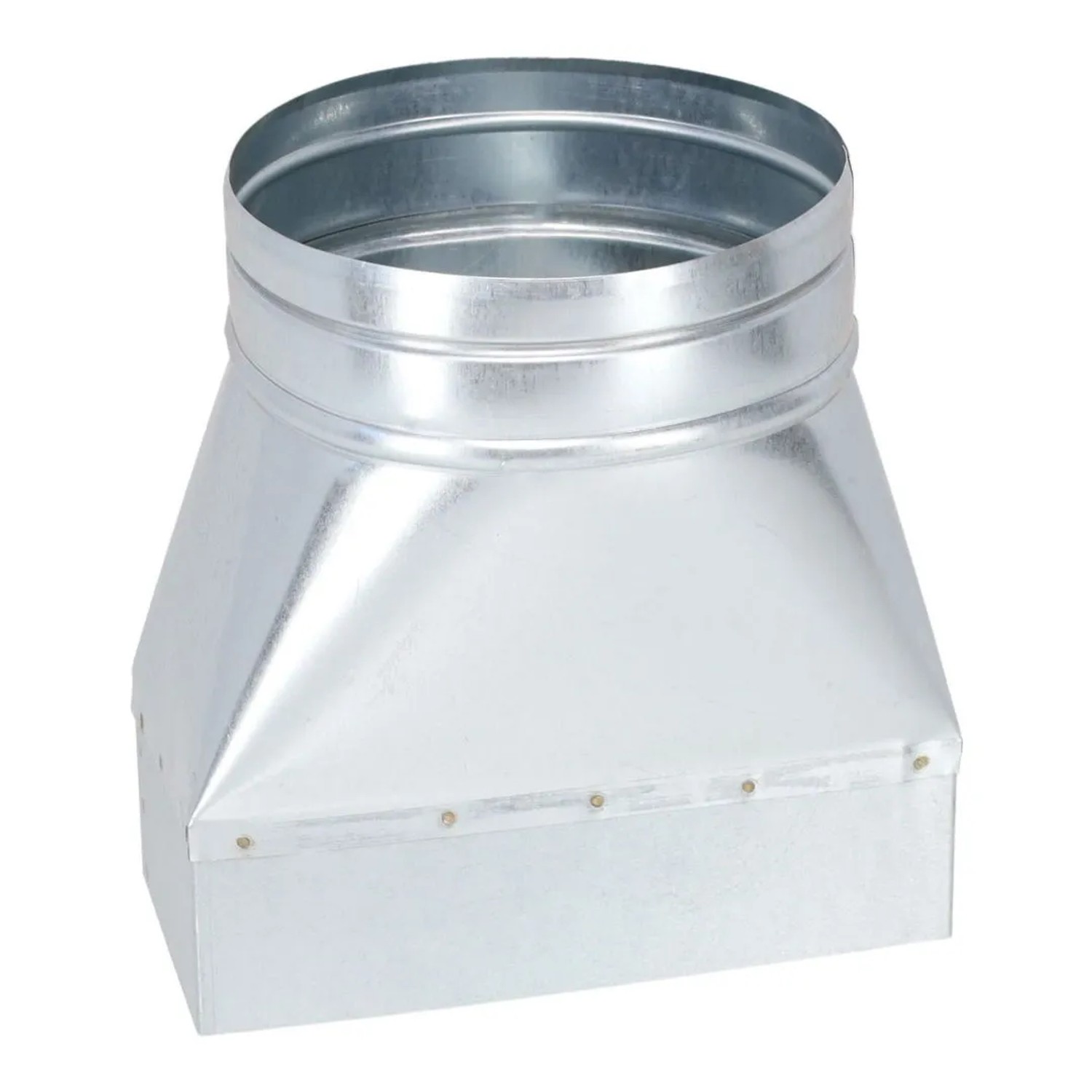 Subtiel Flachkanal Adapter 200 x 90 mm Auf Ø 160 mm Symmetrisch