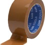 Braunes LUX Packband, 50mm x 66m, zum Verpacken von Kartons.
