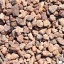 Brauner Lavamulch 8-25 mm, Zierkies für Gartenwege und Steingärten.
