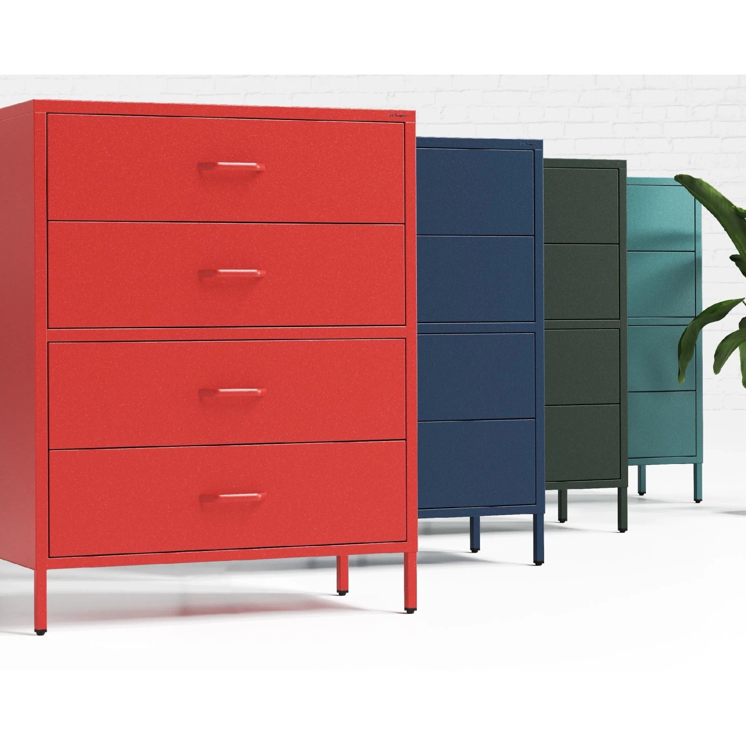 Jan Nowak Schubladenkommode CARLA, meeresgrün und weitere Farben, für Wohnzimmer.