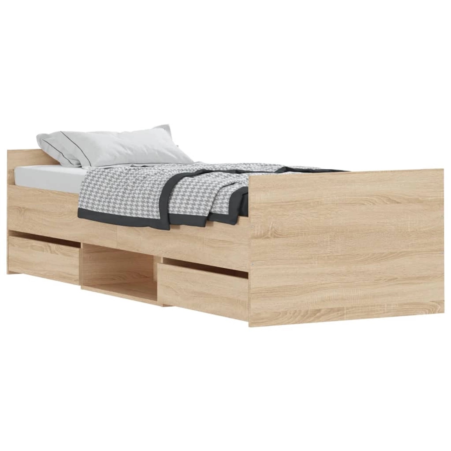 vidaXL Bett Bettgestell mit Kopf- und günstig online kaufen
