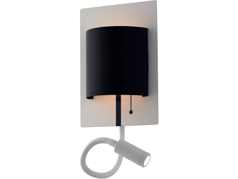 Spot-Arm Luce Design LED-Wandlampe mit Schwarz-Weiß OBI bei Pop kaufen in