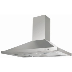 Respekta Dunstabzugshaube CH 44068-90 IX-A, 90 cm, Edelstahl Wandhaube mit LED-Beleuchtung.