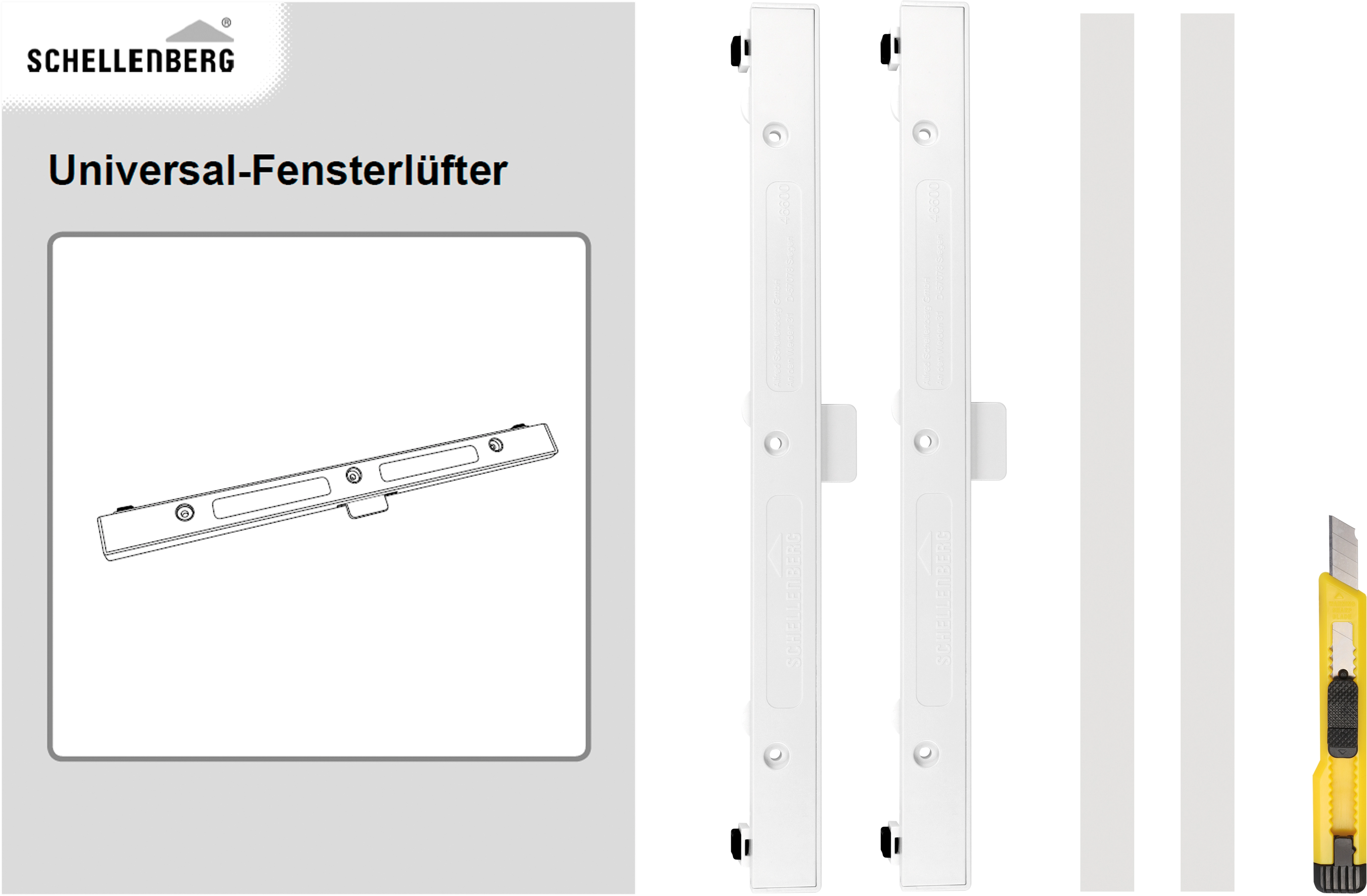 Schellenberg Universal-Fensterlüfter Starterset Weiß bei kaufen OBI