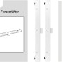 Schellenberg Universal-Fensterlüfter Starterset Weiß, inkl. 2 Lüfter, Befestigungsband und Cutter.