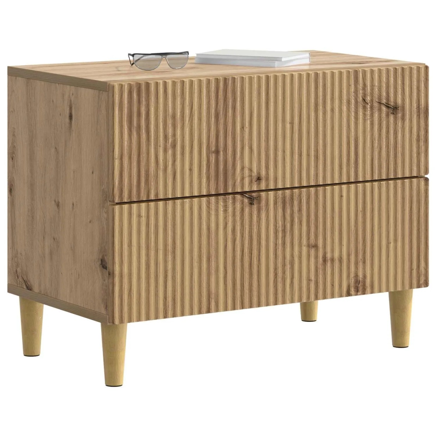 vidaXL Nachttisch Artisan-Eiche 62 x 34,5 x 48 cm Holzwerkstoff 894554_2