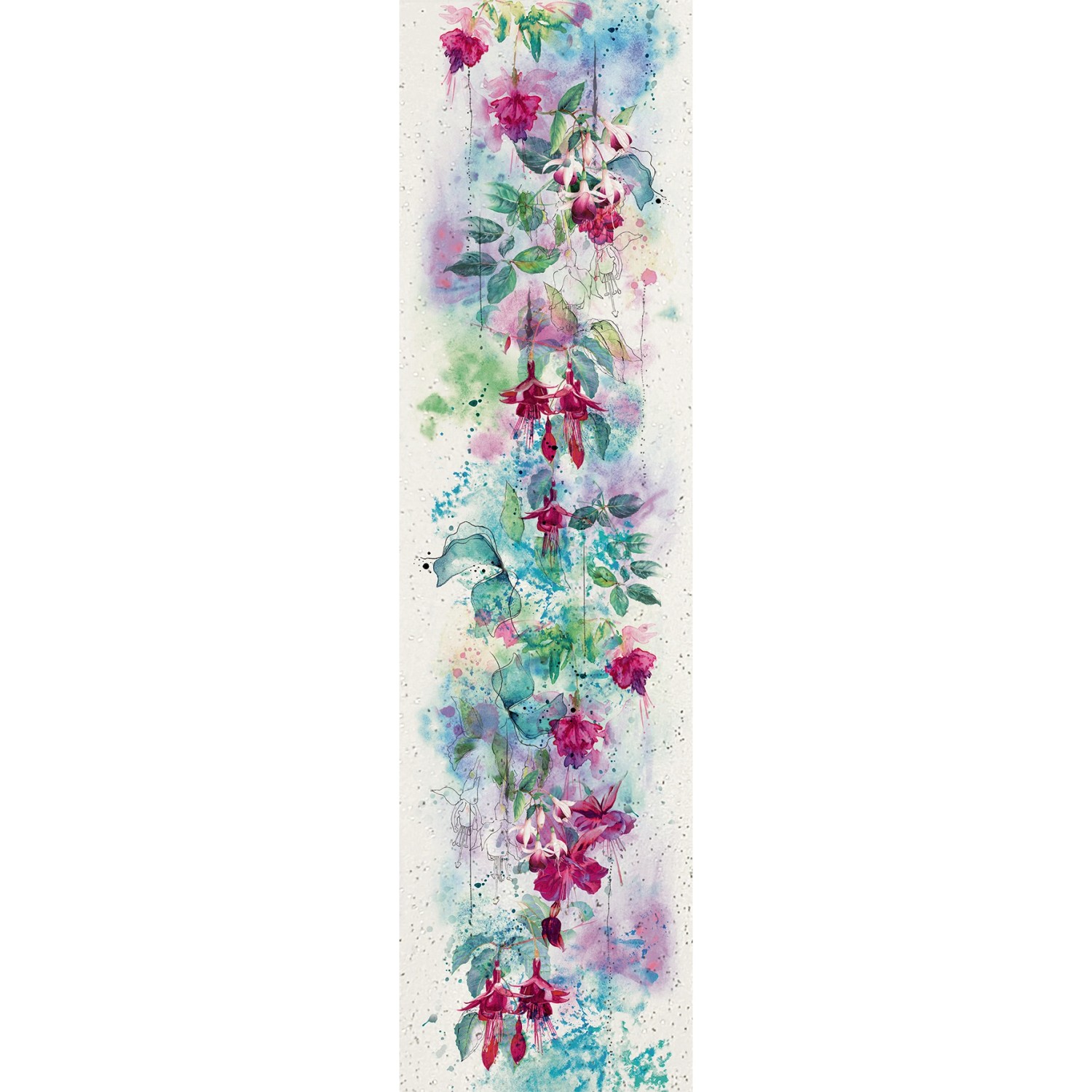 Marburg Vliestapete Blumenmotiv Crushed Modern 270 cm x 70 cm Weiß günstig online kaufen