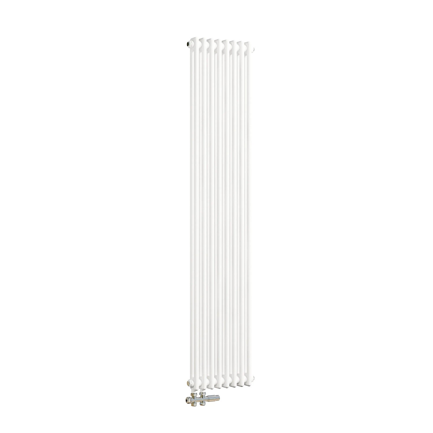 Duschparadies 1800x380mm Traditioneller Heizkörper für Warmwasserbetrieb Weiß 1178W 2Säulen