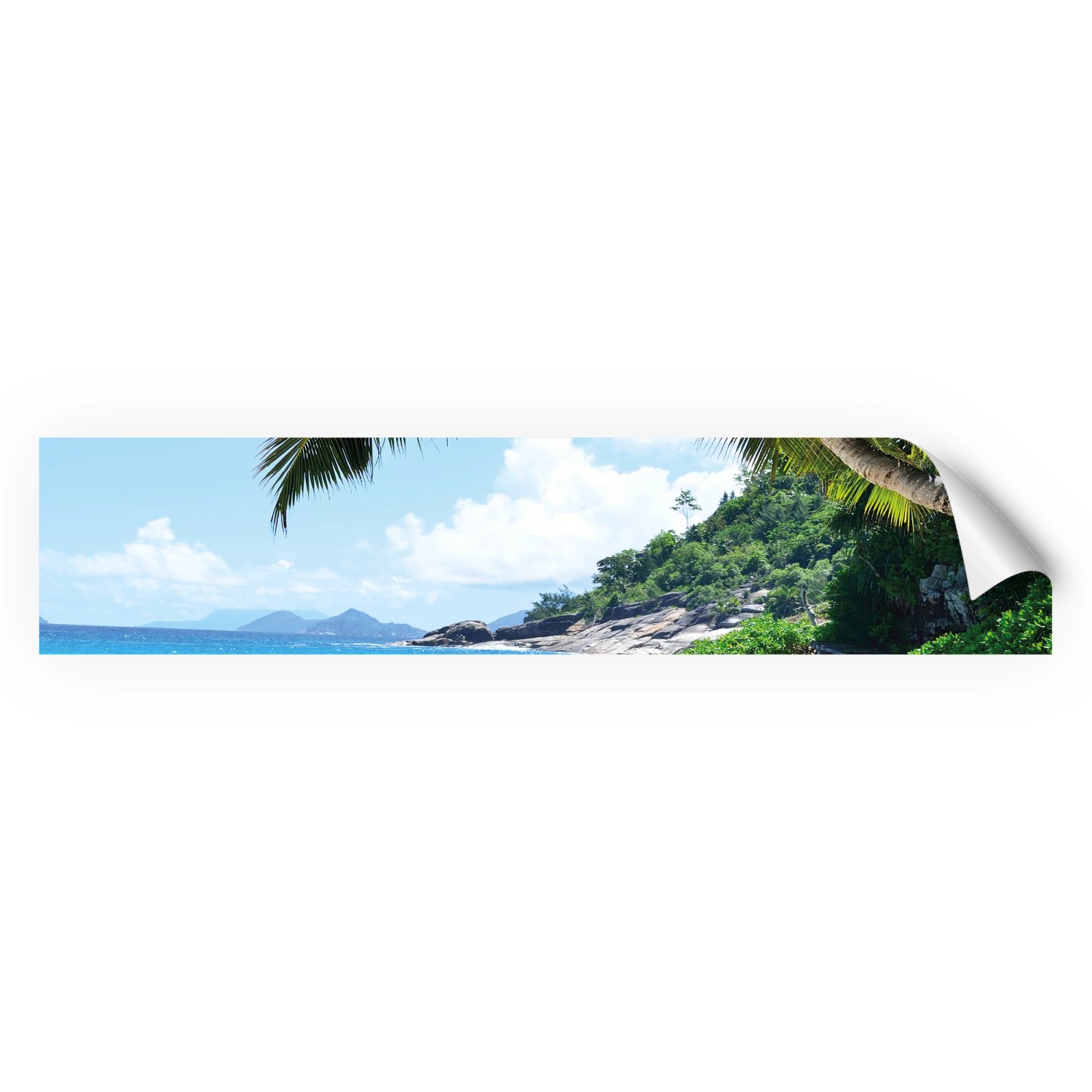 Myspotti Küchenrückwandfolie Seychellen Selbstklebend 280 cm x 60 cm