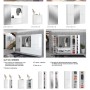 Inn.Furn Schuhschrank Weiß 122 cm mit 8 Spiegeltüren SystemX_10