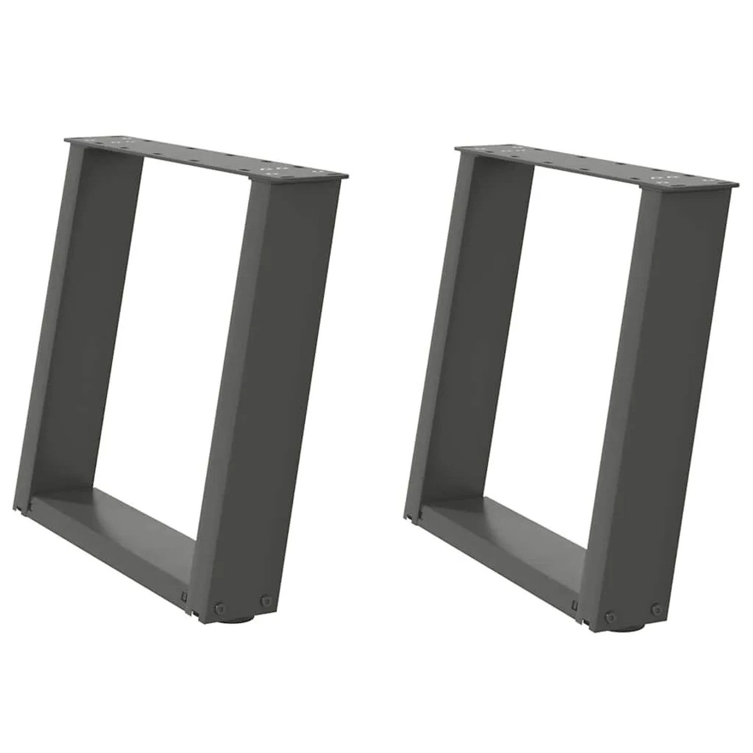 vidaXL Couchtischbeine U-Form 2 Stk Anthrazit 50x42-43 cm Stahl 4012766