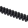 Schwarze 12-polige Lüsterklemmen (2 Stück) für Kabel von 1,5-6mm².