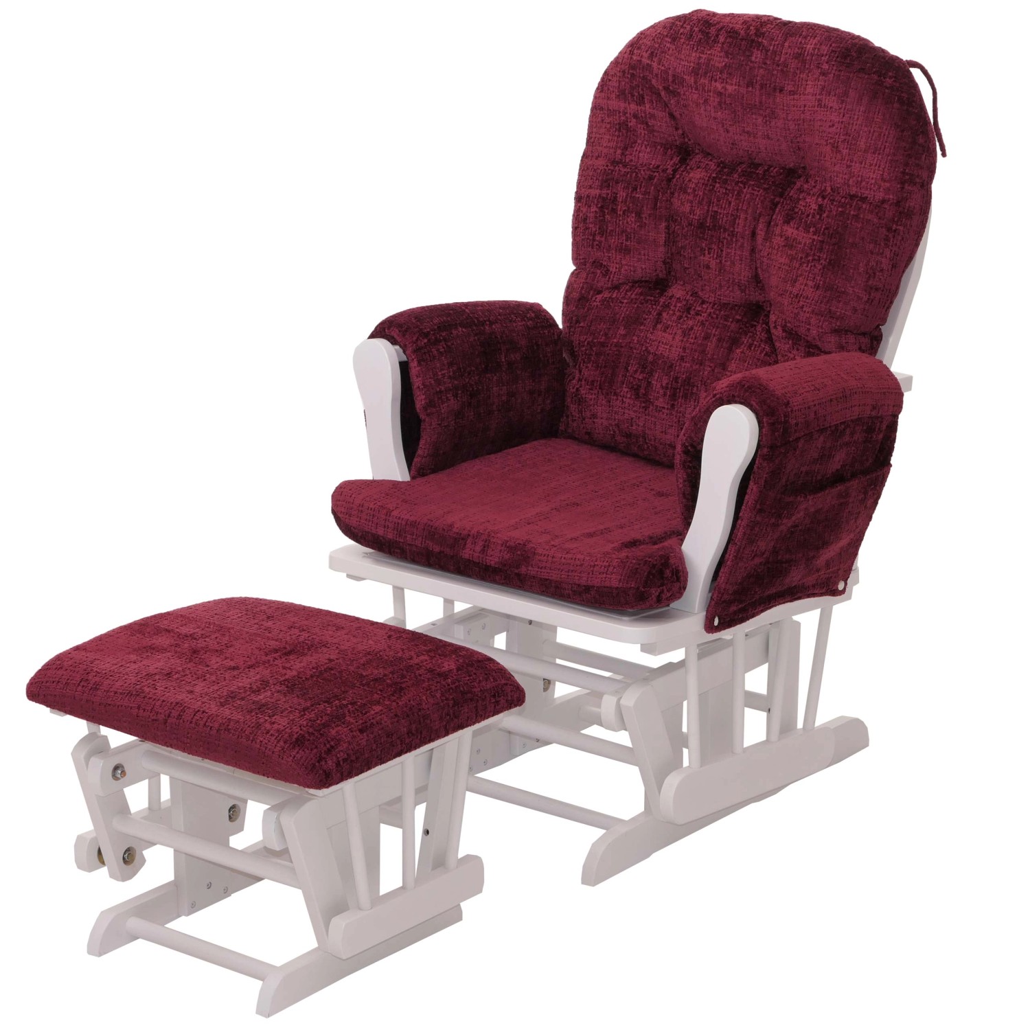 MCW Relaxsessel C76 Bordeaux Gestell Weiß günstig online kaufen