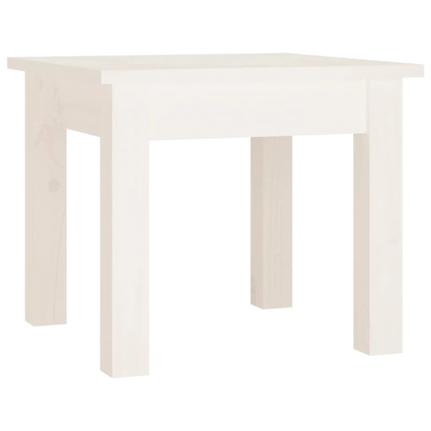 vidaXL Couchtisch Weiß 35x35x30 cm Massivholz Kiefer 814220 günstig online kaufen