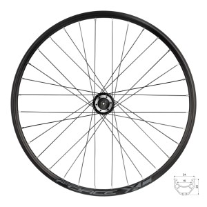 Force Fahrrad Vorderrad 26 Zoll, geeignet für Scheibenbremsen. Laufrad für Reparatur und Austausch.