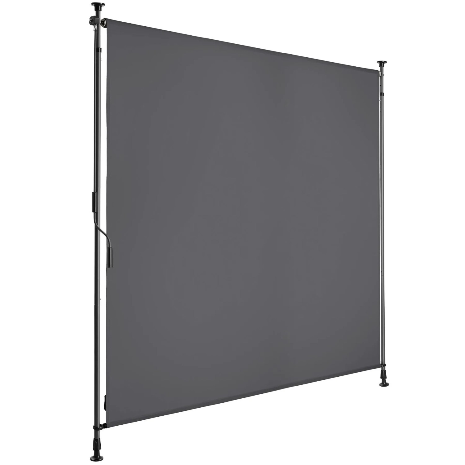 Tectake Klemmmarkise Taija Verschiedene Größen Uv Beständig und Wasserabweisend 150 x 310 cm 7 x 158 x 310 cm Dunkelgrau