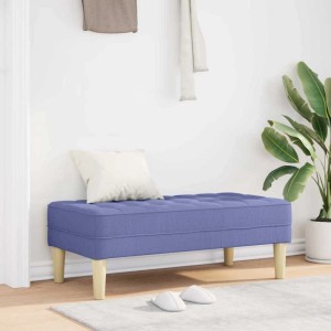 vidaXL Bank Jeans Blau 113 x 57 x 39 cm Stoff 42001945