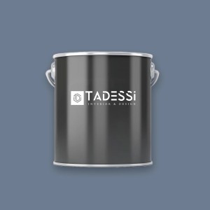 Dunkelgraue Dose mit Tadessi Wandfarbe Graugrün Matt 1l. Dispersionsfarbe für Wände.