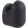Schwarzer Wagner Wandhaken Pill WH 0400, 4er Set aus Kunststoff, Nahaufnahme.