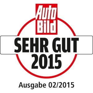 Auto Bild "Sehr Gut" Siegel 2015 für Dr. Wack P21S Felgenreiniger.