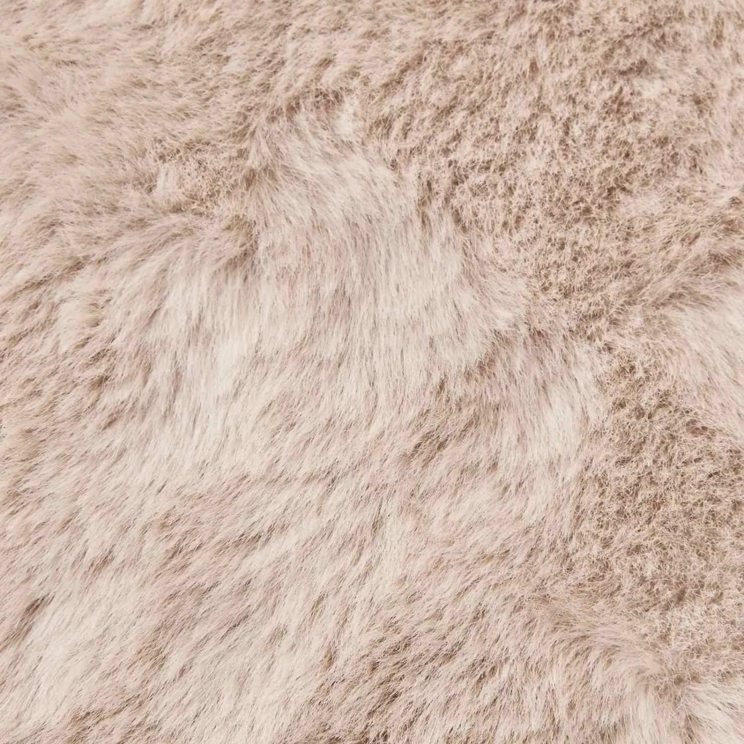 vidaXL Kunstfell Hasen Teppich Olite Taupe Ø 120 cm Polyester 42021757_9