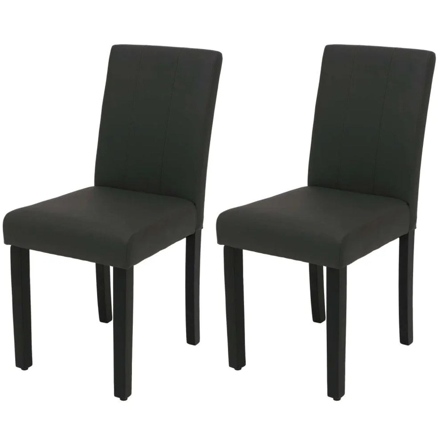 MCW Esszimmerstuhl O65d 2er-Set Dunkelgrau