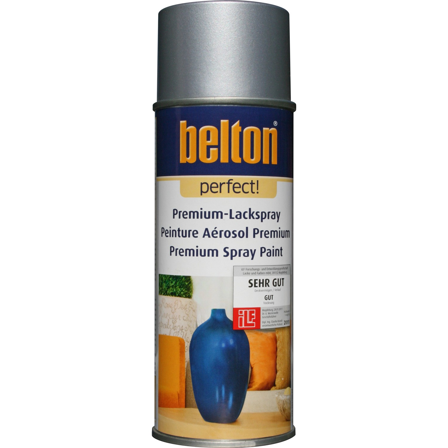 Belton Perfect Premium-Lackspray Silber glänzend 400 ml