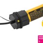 Schellenberg Funk-Rolladenmotor Maxi Premium 40 Nm, gelber Rohrmotor mit schwarzem Anschlussstück.