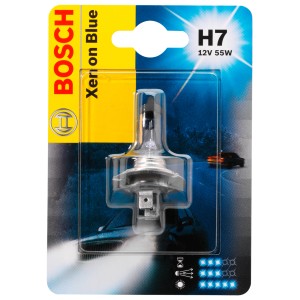 Bosch GLL Xenon Blue H7 Lampe für Autoelektrik, weißblauer Lichtton.