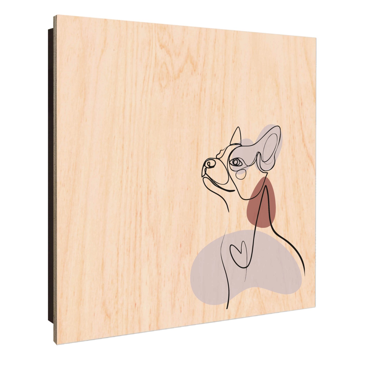 Banjado Schlüsselkasten Holz 30x30cm Schwarz Scharnier Rechts 50 Haken Desi günstig online kaufen