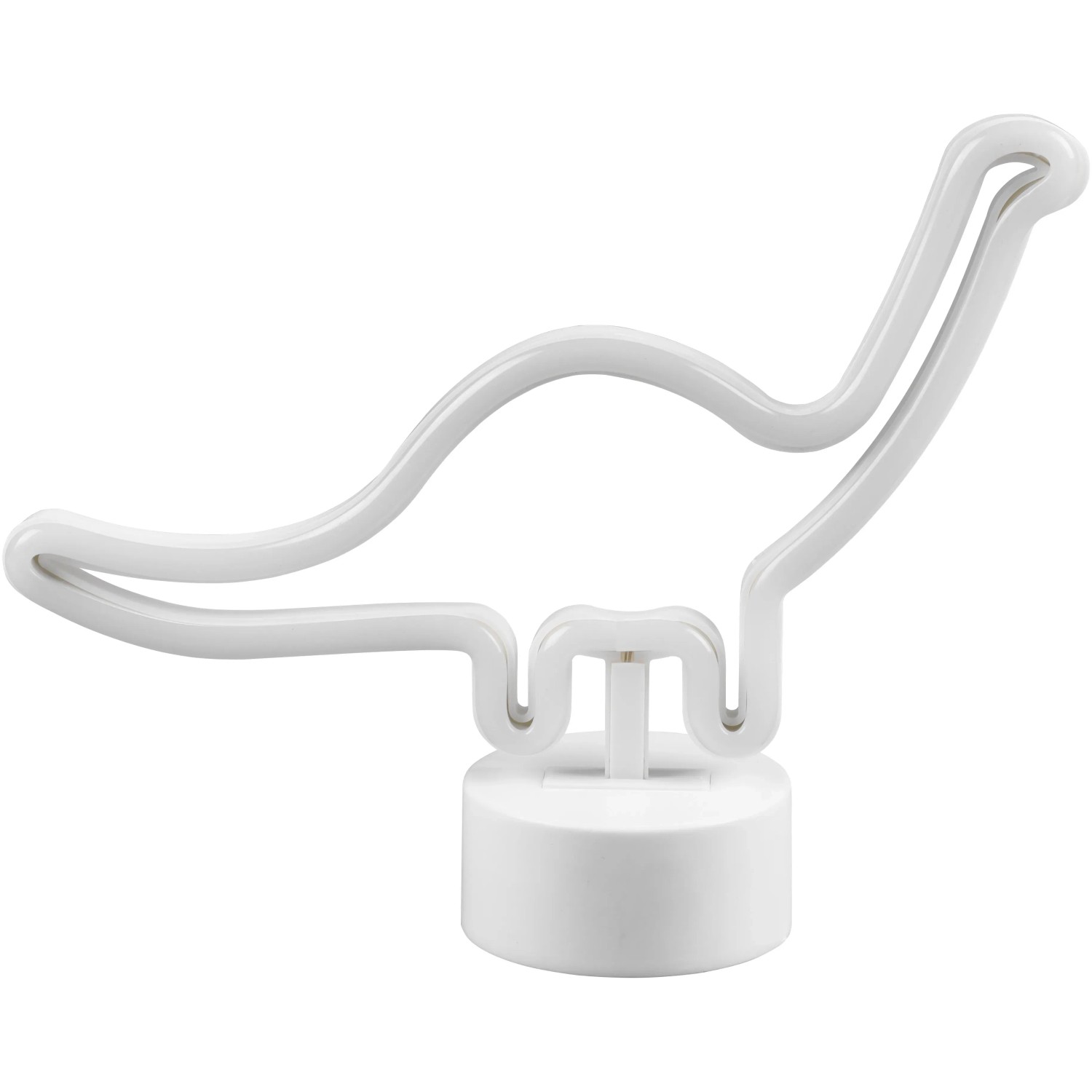 Weiße Reality LED Tischleuchte Bronto im Dinosaurier-Design, 20,5x27x8,5 cm.
