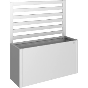 Biohort Rankgitter, 91cm hoch, silber-metallic, zur Montage am Hochbeet.