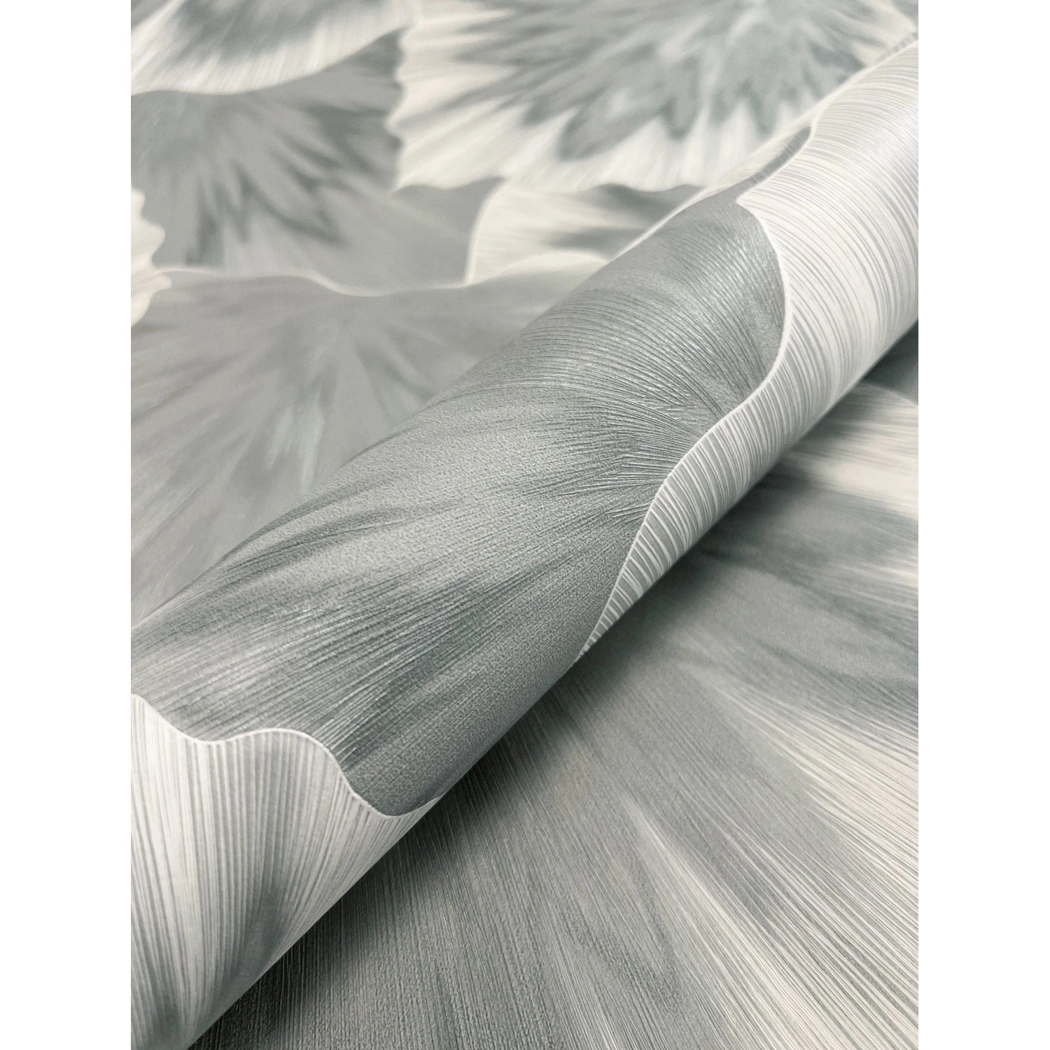 Newroom Vliestapete Petricca Grau Blumen Natur Strukturiert FSC® günstig online kaufen