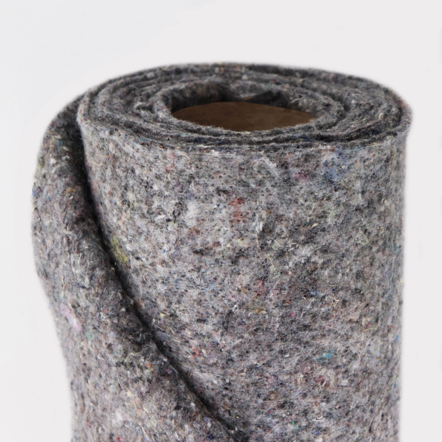 Graues Aquagart Teichvlies 500g (84m²) als Schutz für Teichfolie, gerollt.