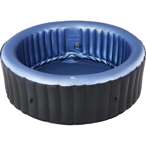 MSpa Comfort Bergen Small AirJet aufblasbarer Whirlpool in Blau und Schwarz.