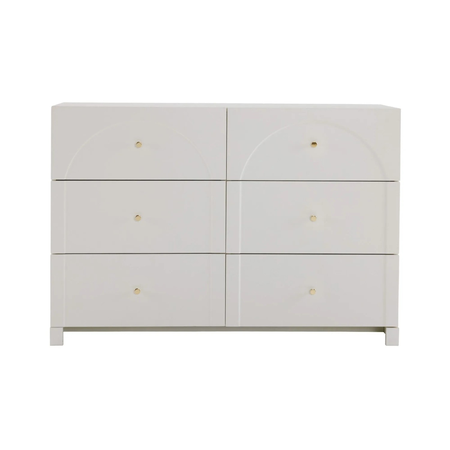 okwish Kommode mit Schubladen Wohnzimmer 120x40x82cm Weiß