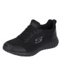 Schwarzer Skechers Damen Arbeitsschuh mit rutschhemmender Sohle, Memory Foam und No Tie Fit. Sicher & bequem.