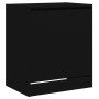 Schwarzer vidaXL Schuhschrank (60x42x69 cm) aus Holzwerkstoff. Schuhkipper für Flur oder Diele.