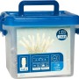 LED-Lichterkette mit 140 warmweißen LEDs in transparenter Kunststoffbox, ideal für Innen und Außen.