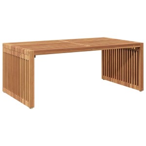 vidaXL Garten Beistelltisch Braun 90 x 50 x 36 cm Teak-Massivholz 42006355