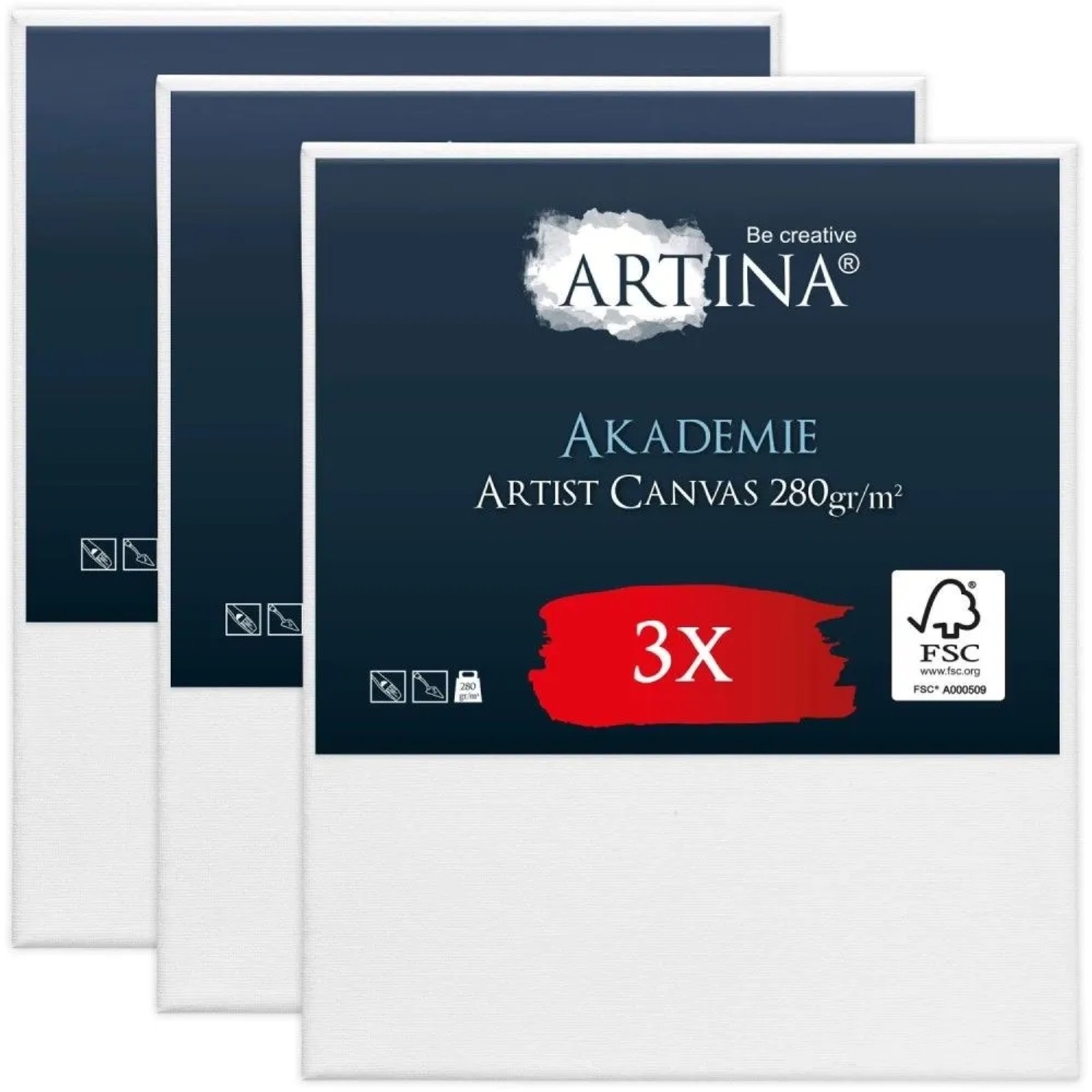 Artina Akademie Keilrahmen 50x60cm FSC 3tlg