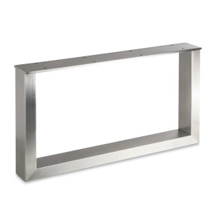 SOTECH Tischgestell TAB Echt Edelstahl Profil 80 x 40 mm Höhe 400 mm Tiefe 700 mm