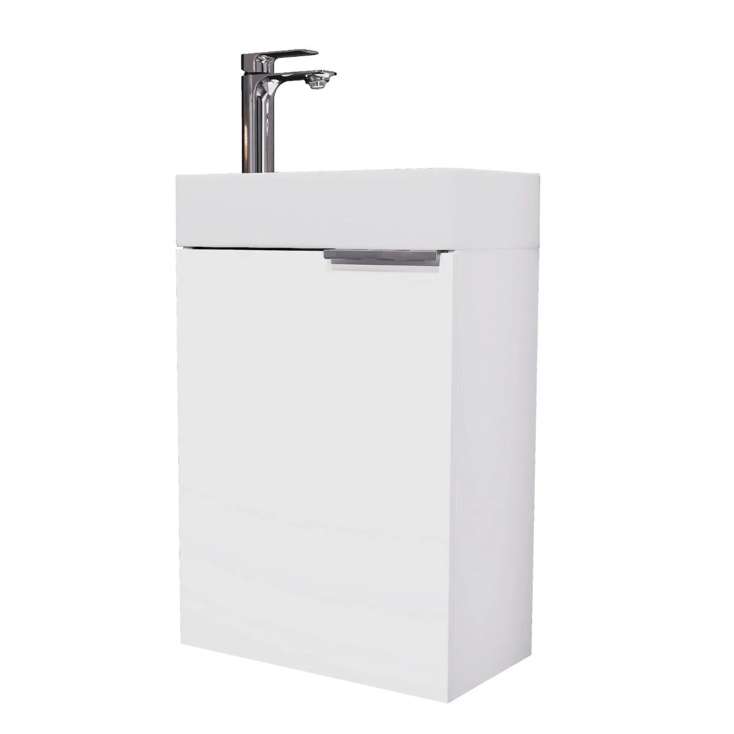 Planetmöbel Waschtisch 40 cm mit Keramikwaschbecken Soft Close