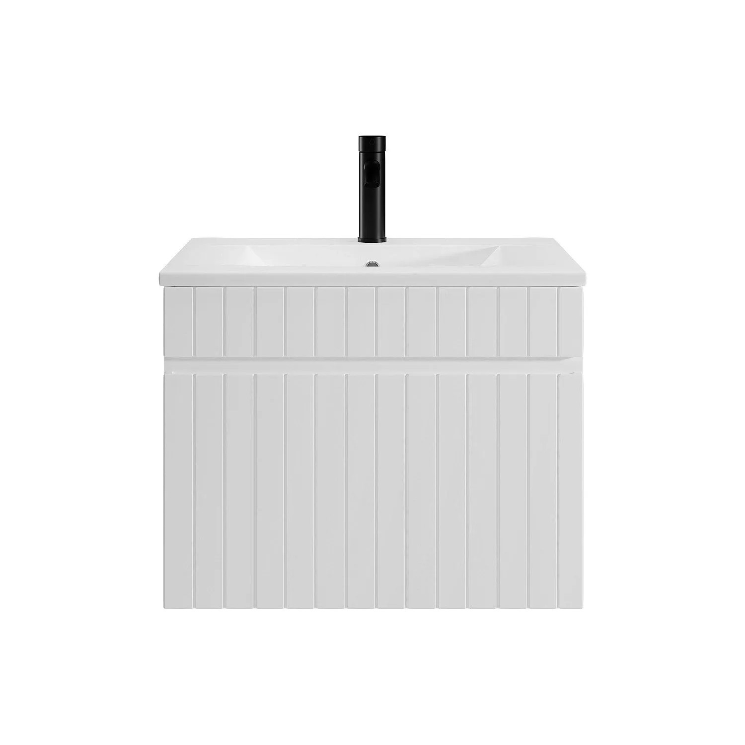 Vente-unique Einzelwaschtisch Satara Weiß 60 cm