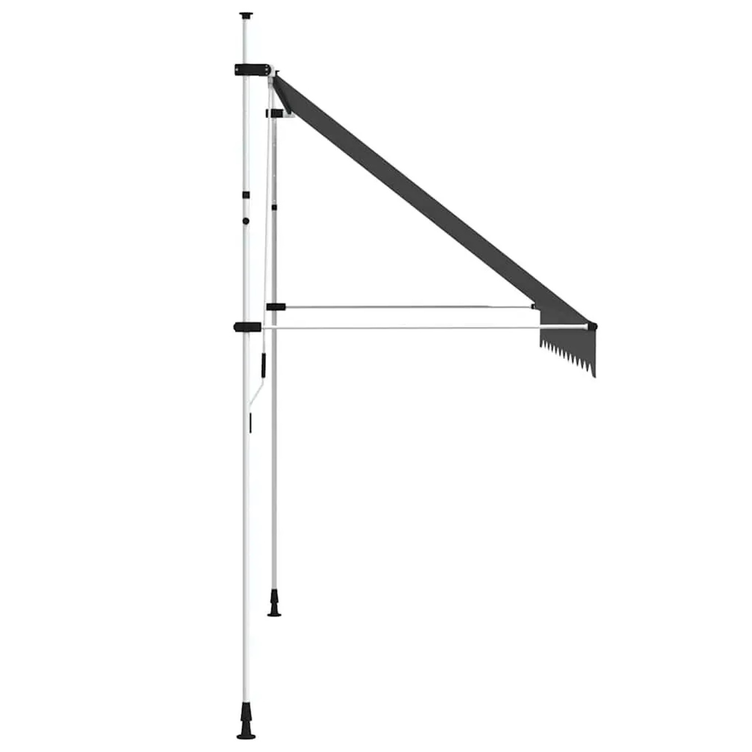 vidaXL Einziehbare Markise Handbetrieben 300 cm Anthrazit 143690_4