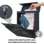 KARAT Briefkasten Armand, Stahl, anthrazit, mit Zeitungsfach und C4 Einwurf.