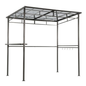 osoltus Grillpavillon Gas Grill Unterstand Dach Grill-Ecke BBQ 1,5 x 2,2 m